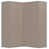 Chalet Nougat 90° Hoek Kledingkast 4 Deurs