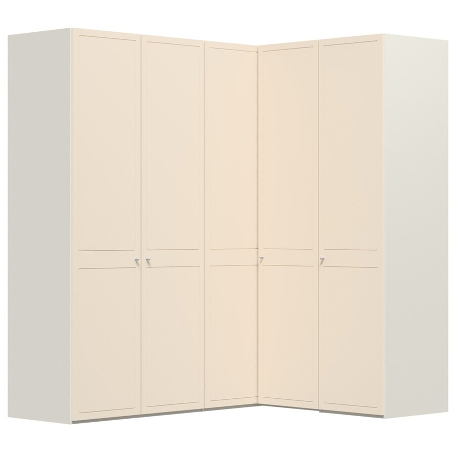 Chalet Cashmere 90° Hoek Kledingkast 5 Deurs