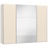 Kaschmir Spiegel Schuifdeurkast 278 cm