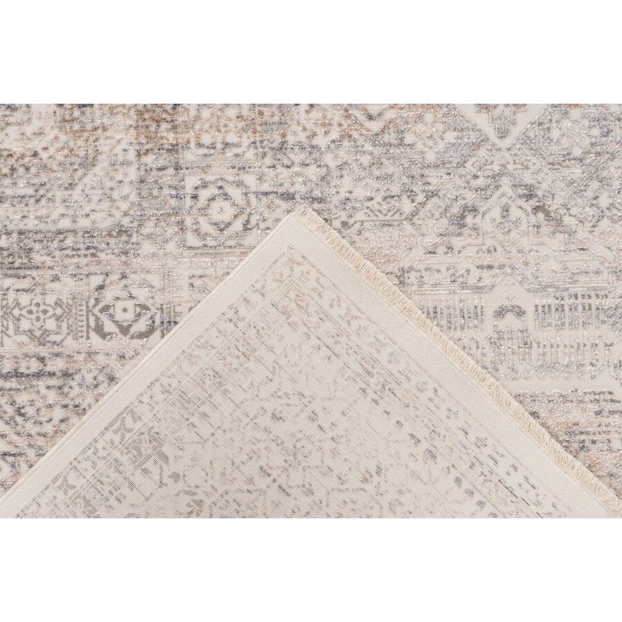 Palermo 200 x 230 cm Vloerkleed Zilver/Beige 904