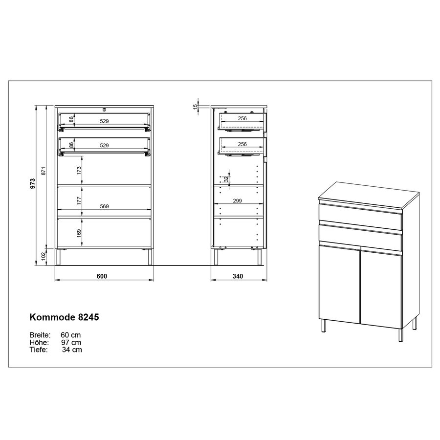 Salinas Badkamerkast Laag Cashmere