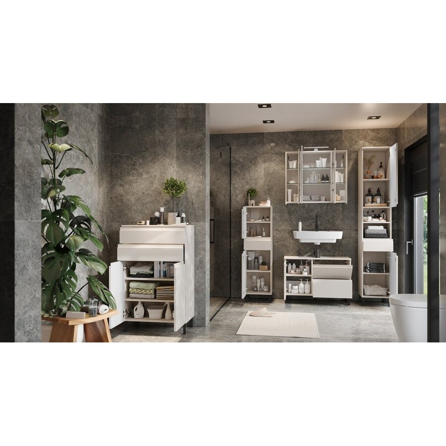 Salinas 80 cm Wastafelonderkast Cashmere