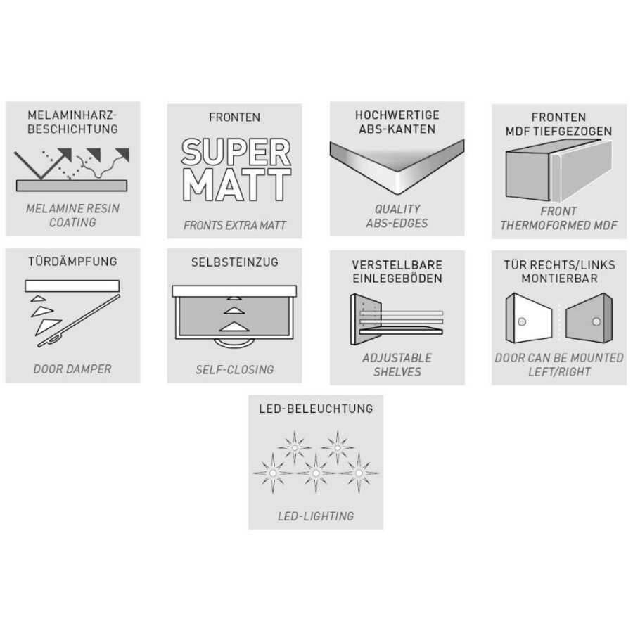 Salinas Badkamerkast Laag Cashmere