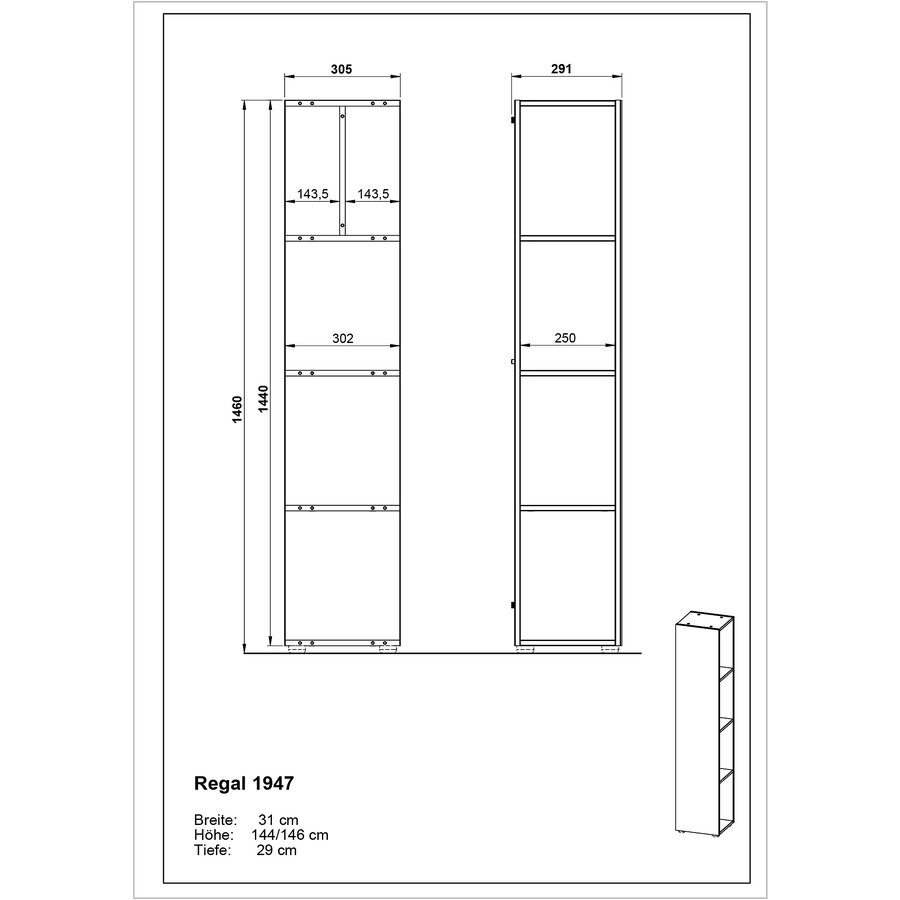 Vasio Grafiet Badkamerkast met Spiegel