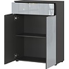 Vasio Badkamerkast Grafiet/Zilvergrijs