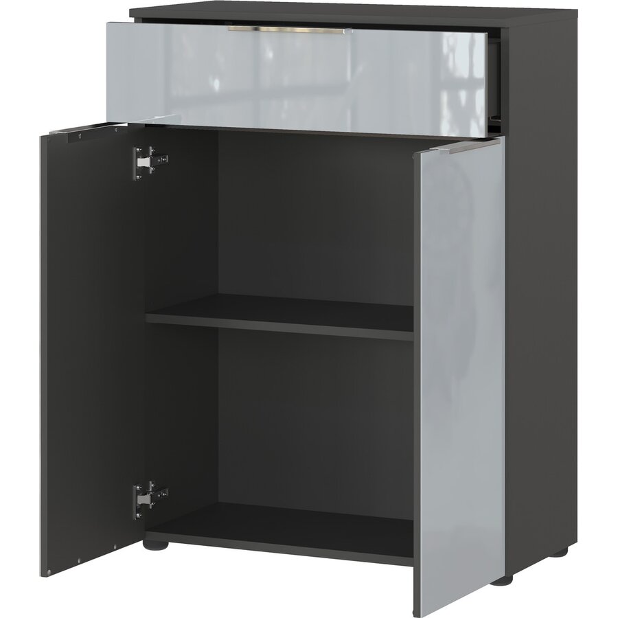 Vasio Badkamerkast Grafiet/Zilvergrijs