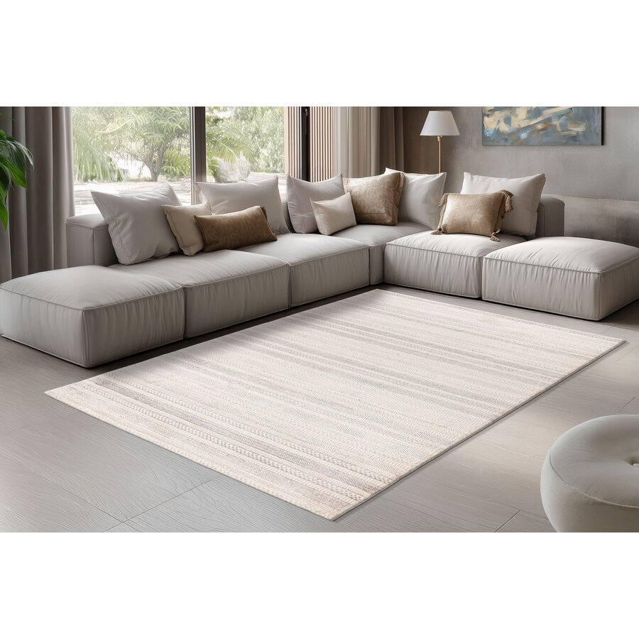 Nancy 120x170 cm Vloerkleed Zilver/Ivory 501