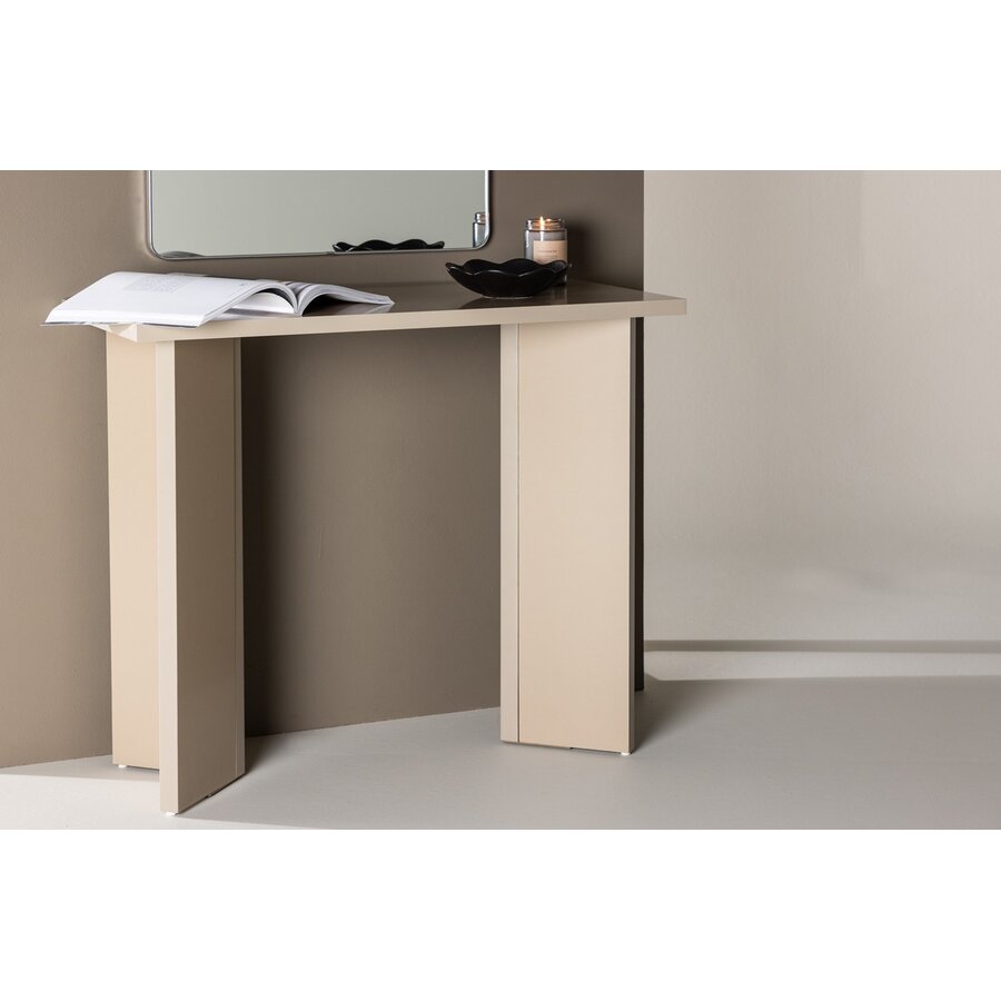 Kristiansund Beige Sidetable W90 cm