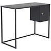 Bakal Zwarte Bureautafel met 1-Deur