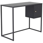 Hjem interiors Bakal Zwarte Bureautafel met 1-Deur