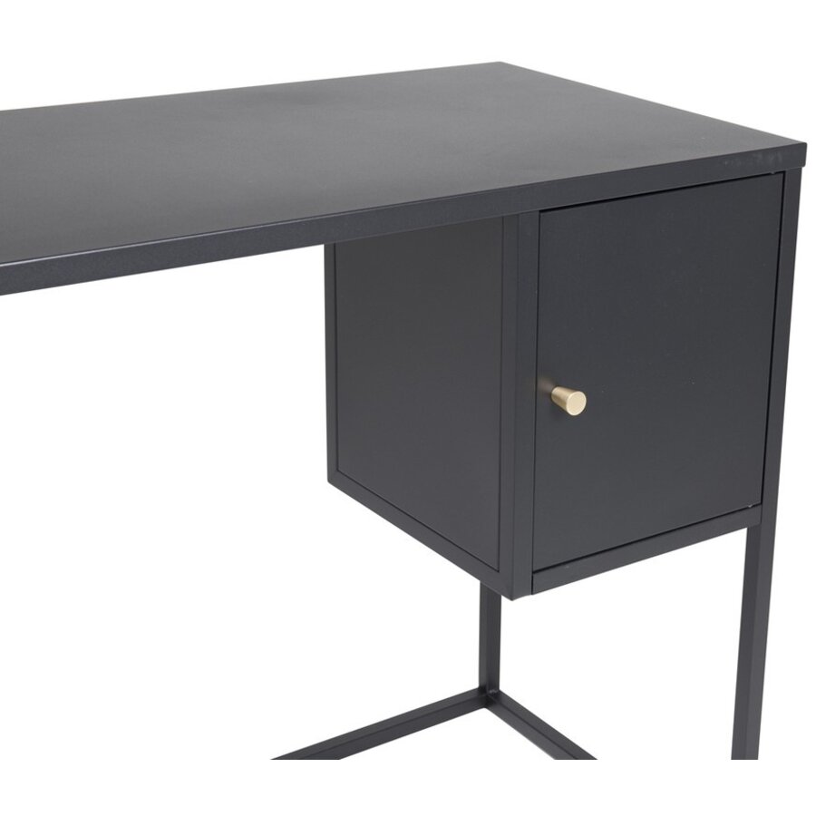 Bakal Zwarte Bureautafel met 1-Deur