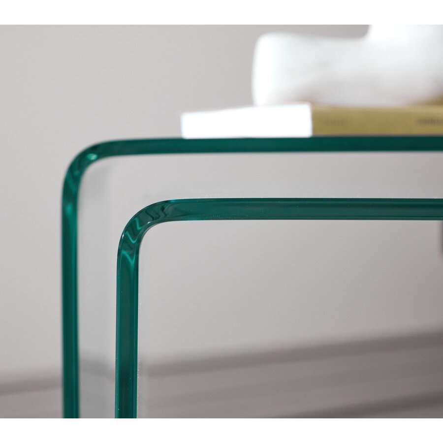 Telemark Bijzettafel Set Helder Gebogen Glas