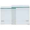 Telemark Bijzettafel Set Helder Gebogen Glas