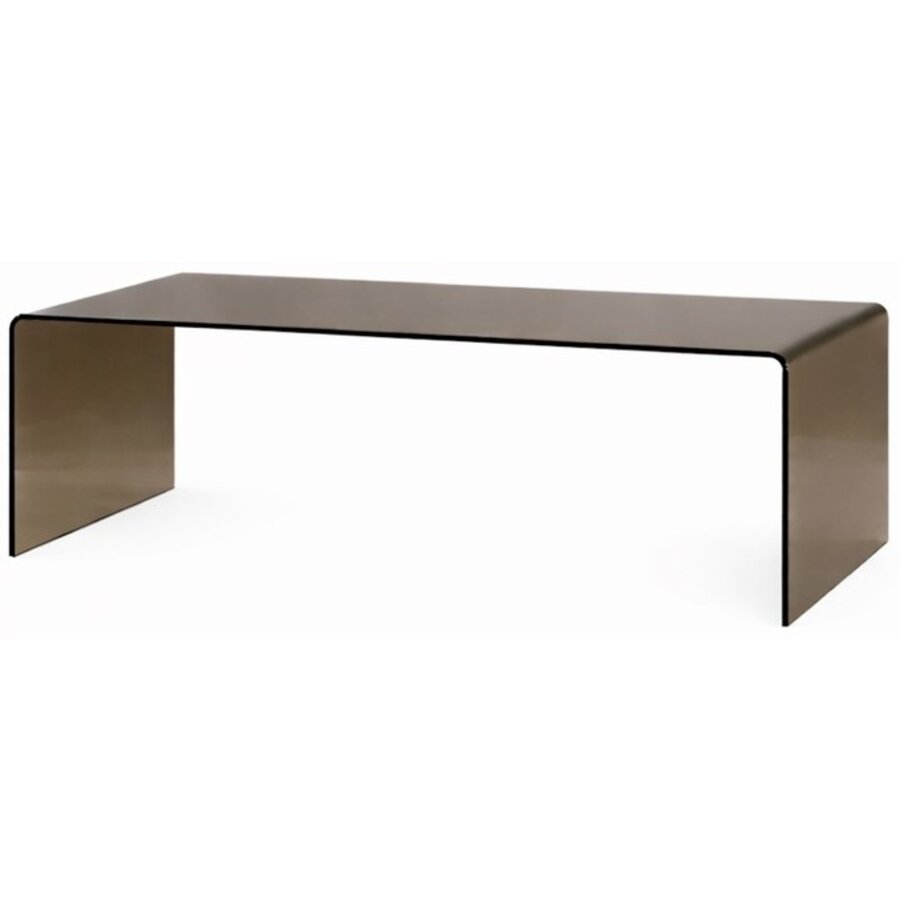 Telemark Salontafel Bruin Gebogen Glas