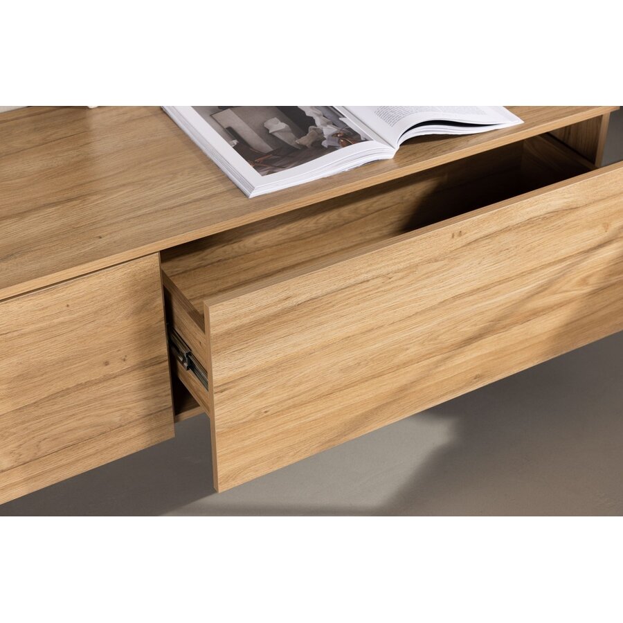 Frihamn Eiken TV Wandmeubel met 2-Lades