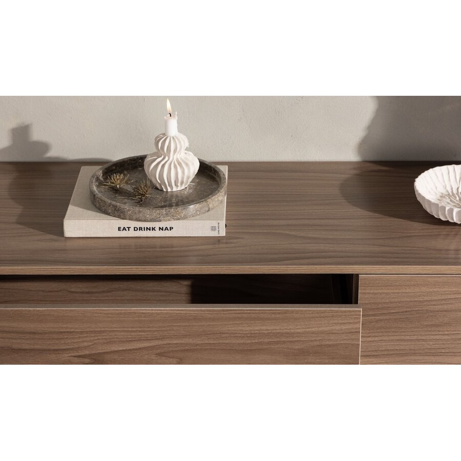 Frihamn Walnoot TV Wandmeubel met 2-Lades