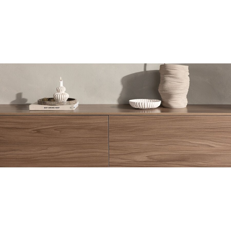 Frihamn Walnoot TV Wandmeubel met 2-Lades