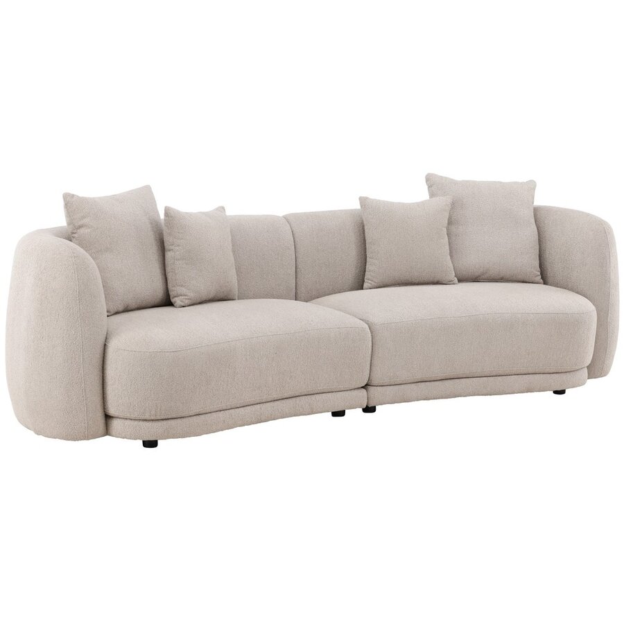 Cielo Beige Bouclé 3-Zits Bank Cielo Beige Bouclé 3-Zits Bank