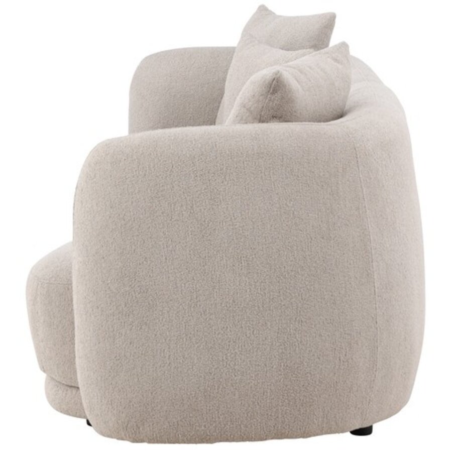 Cielo Beige Bouclé 3-Zits Bank Cielo Beige Bouclé 3-Zits Bank