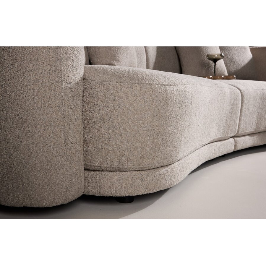 Cielo Beige Bouclé 3-Zits Bank Cielo Beige Bouclé 3-Zits Bank