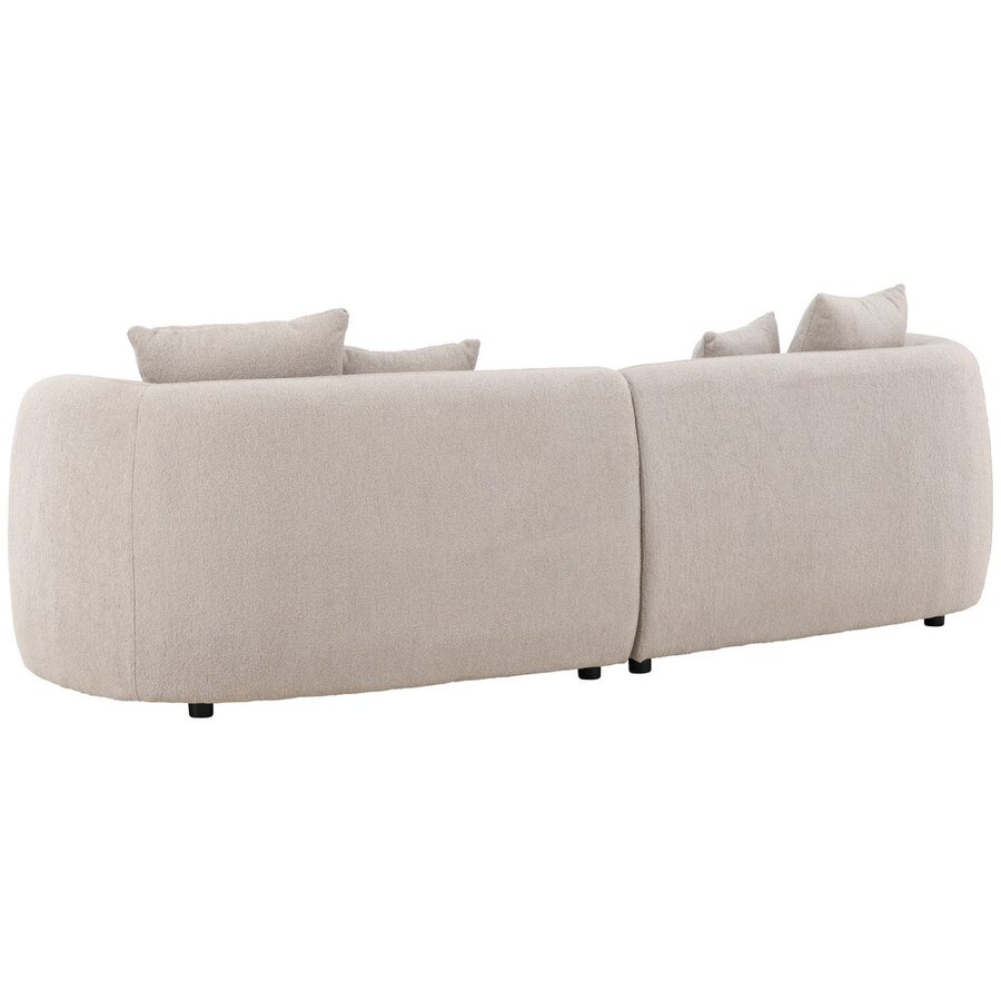 Cielo Beige Bouclé 3-Zits Bank Cielo Beige Bouclé 3-Zits Bank