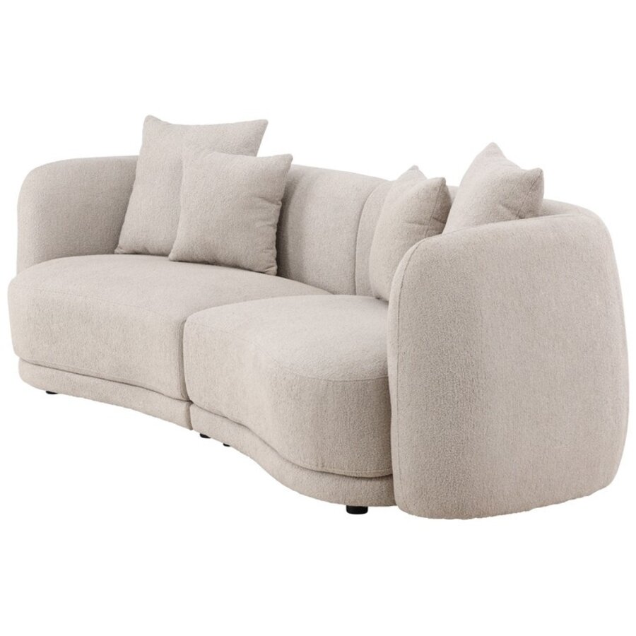 Cielo Beige Bouclé 3-Zits Bank Cielo Beige Bouclé 3-Zits Bank