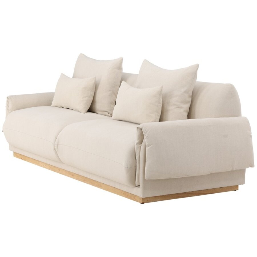 Mollösund Beige 3-Zits Bank Linnen