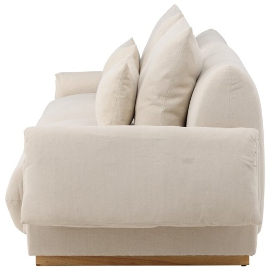 Mollösund Beige 3-Zits Bank Linnen