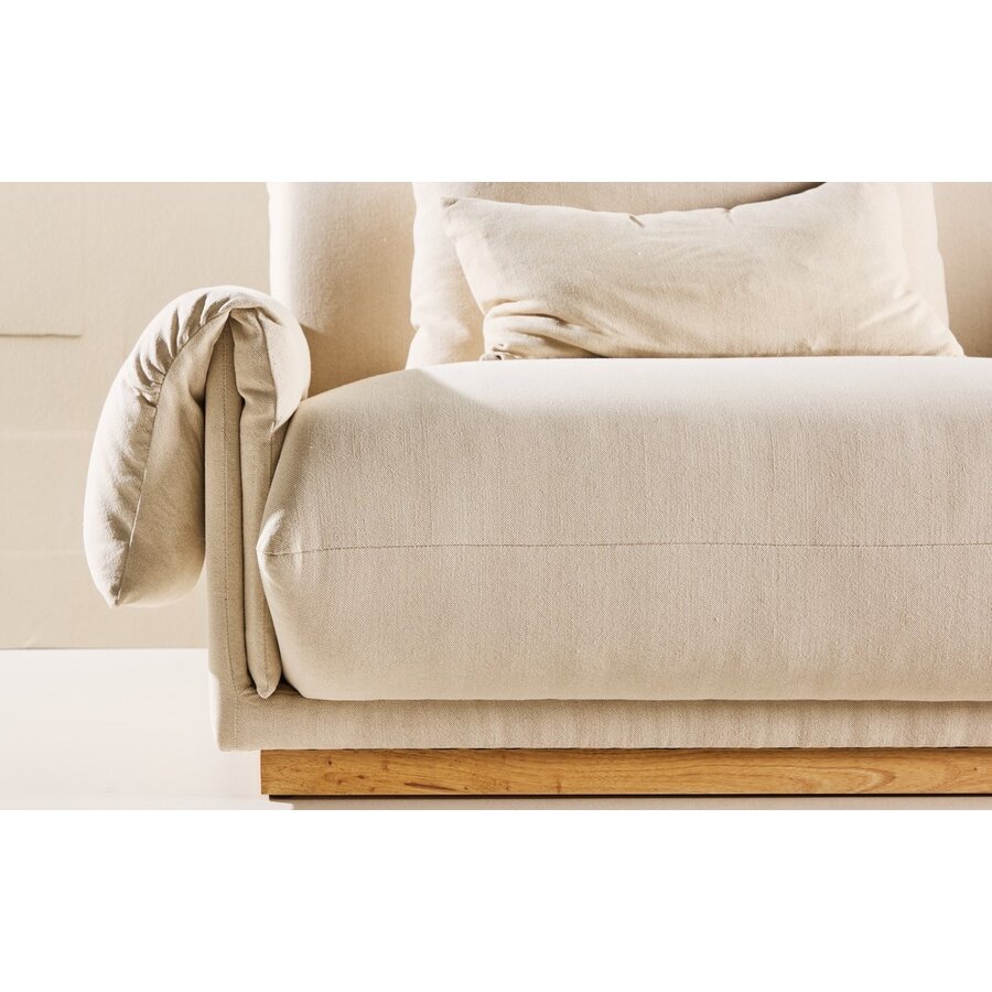 Mollösund Beige 3-Zits Bank Linnen