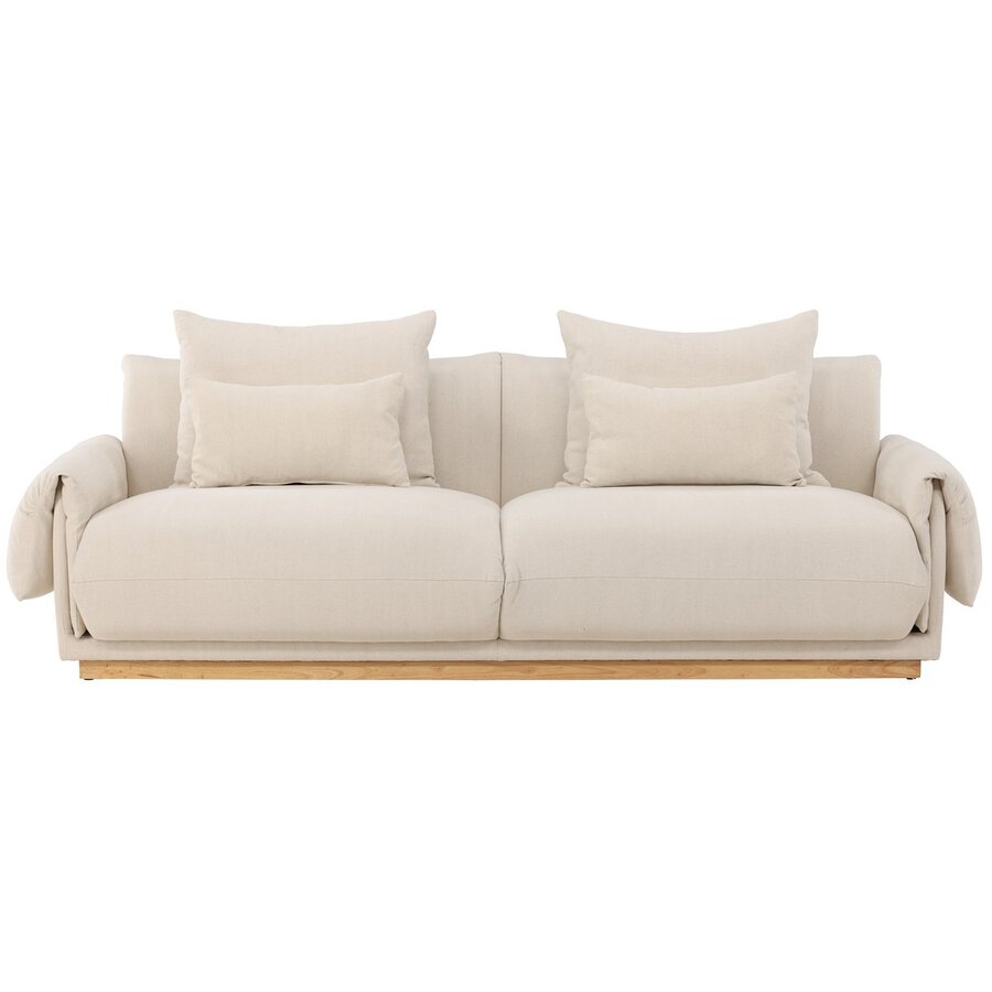 Mollösund Beige 3-Zits Bank Linnen