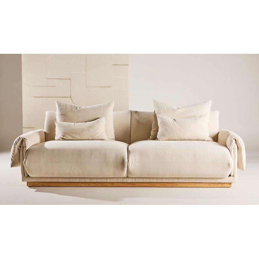 Mollösund Beige 3-Zits Bank Linnen