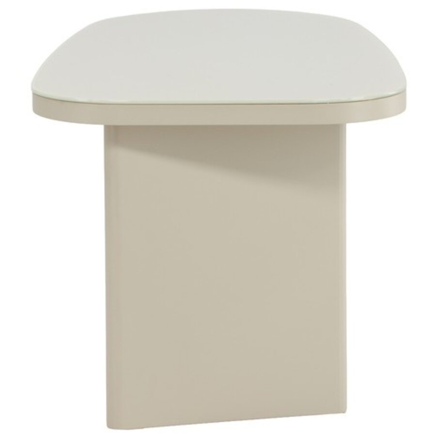 Grönvik Beige/Glas Bijzettafel Organisch