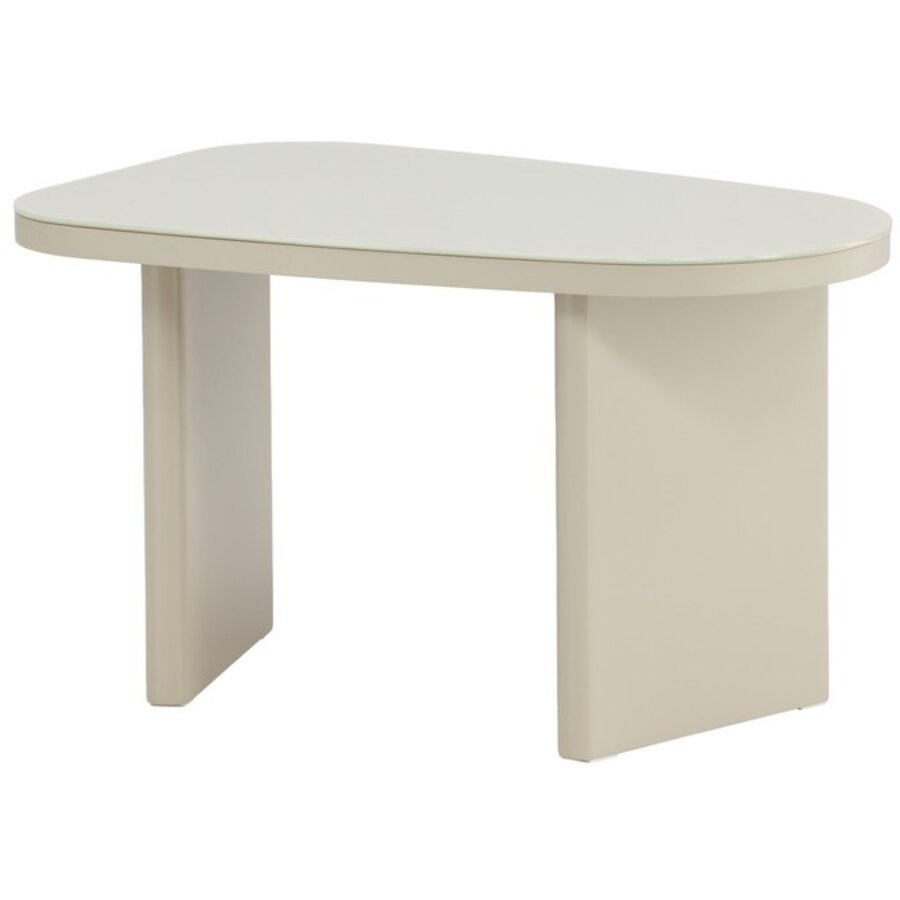 Grönvik Beige/Glas Bijzettafel Organisch