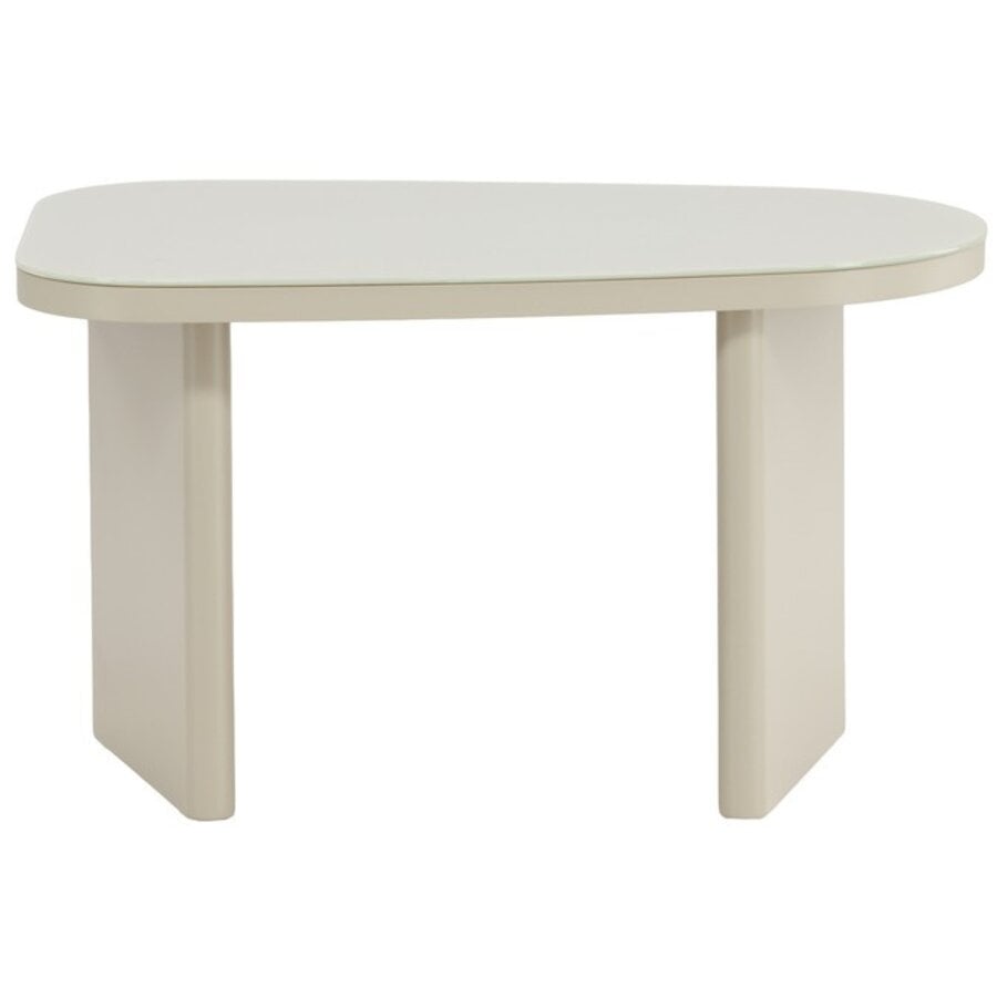 Grönvik Beige/Glas Bijzettafel Organisch