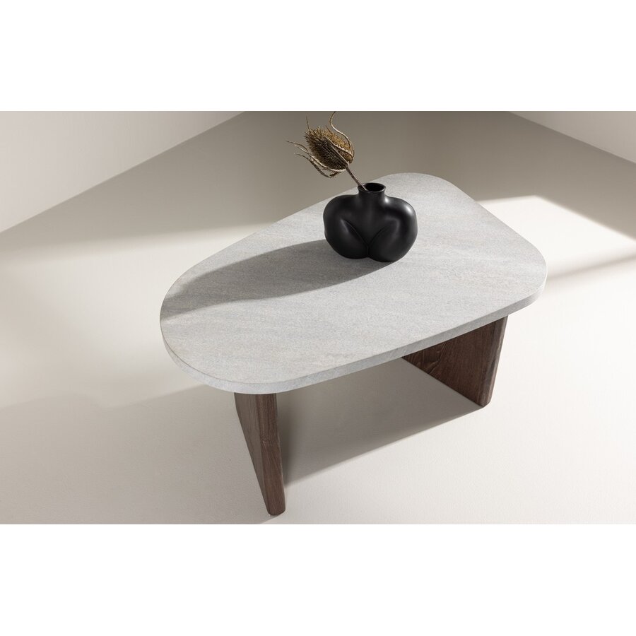 Grönvik Beton/Mocha Bijzettafel Organisch
