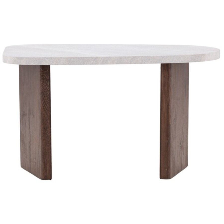 Grönvik Beton/Mocha Bijzettafel Organisch