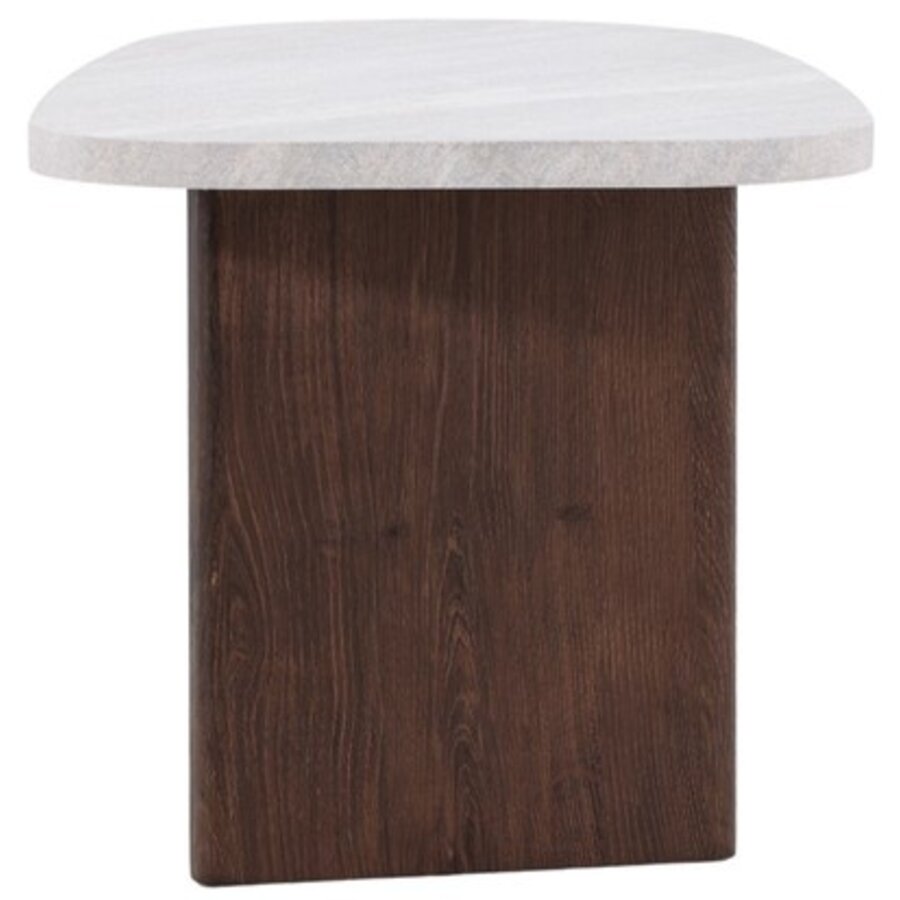 Grönvik Beton/Mocha Bijzettafel Organisch