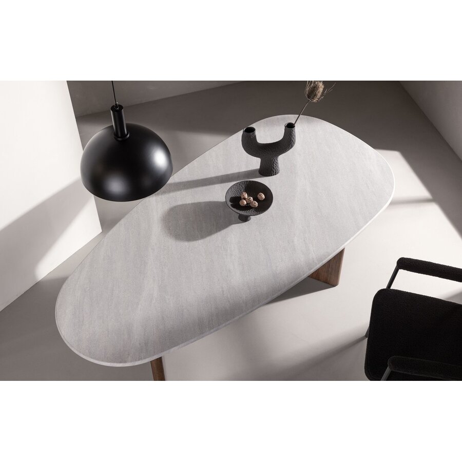 Grönvik Beton/Mocha Eettafel 180 cm