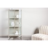Garis Beige / Glas Opbergkast H160 cm