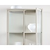 Garis Beige / Glas Opbergkast H160 cm