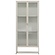 Garis Beige / Glas Opbergkast H160 cm