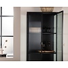 Garis Zwart / Glas Opbergkast H160 cm