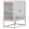 Garis Beige / Glas Opbergkast H80 cm