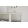 Garis Beige / Glas Opbergkast H80 cm