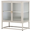 Garis Beige / Glas Opbergkast H80 cm