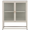 Garis Beige / Glas Opbergkast H80 cm