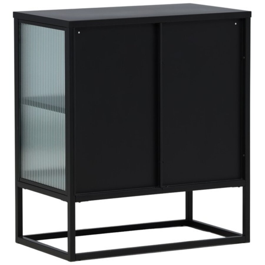 Garis Zwart / Glas Opbergkast H80 cm