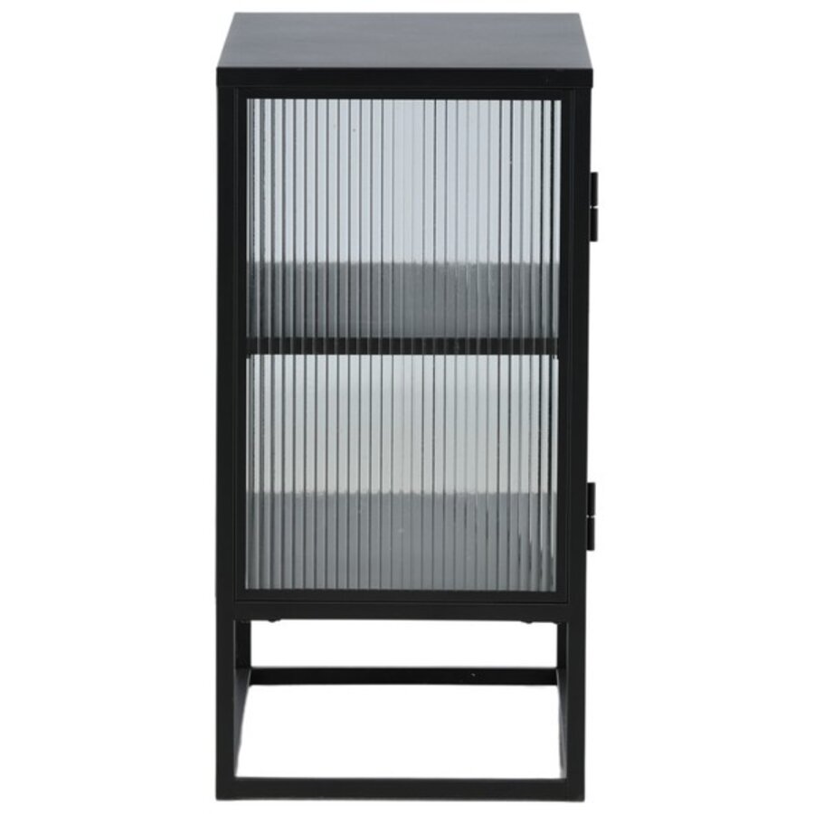 Garis Zwart / Glas Opbergkast H80 cm