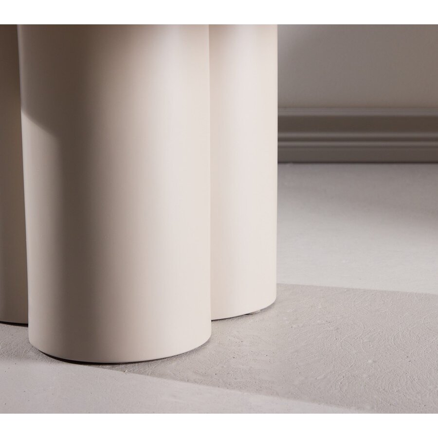 Olivia Blank Eiken/Beige Salontafel Rond Ø80 cm