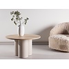 Olivia Blank Eiken/Beige Salontafel Rond Ø80 cm